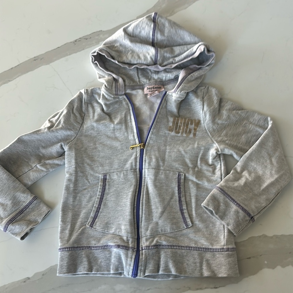 Girl’s Juicy Couture “Oh so Juicy” hoodie sz 7